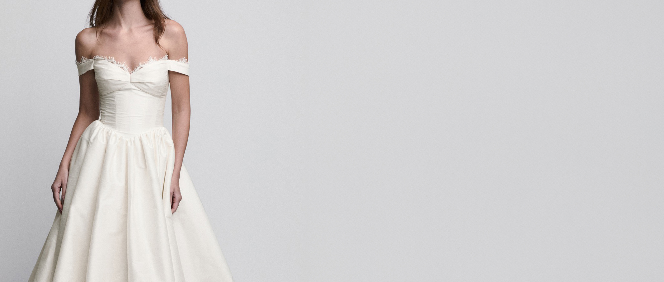 Bride in a Willowby gown at Becker's Bridal